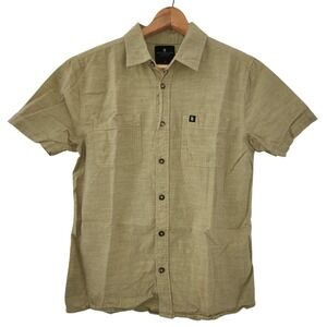 Junk Food Clothing Green Cotton‎ Button-Down Short Sleeve Shirt - Sz S